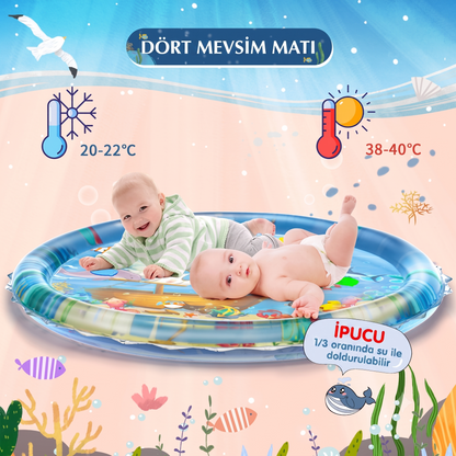 serinmat™ Bebek-Evcil Hayvan Su Aktivite Matı V2 👶🌊 (Oyuncak Hediyeli🧸)